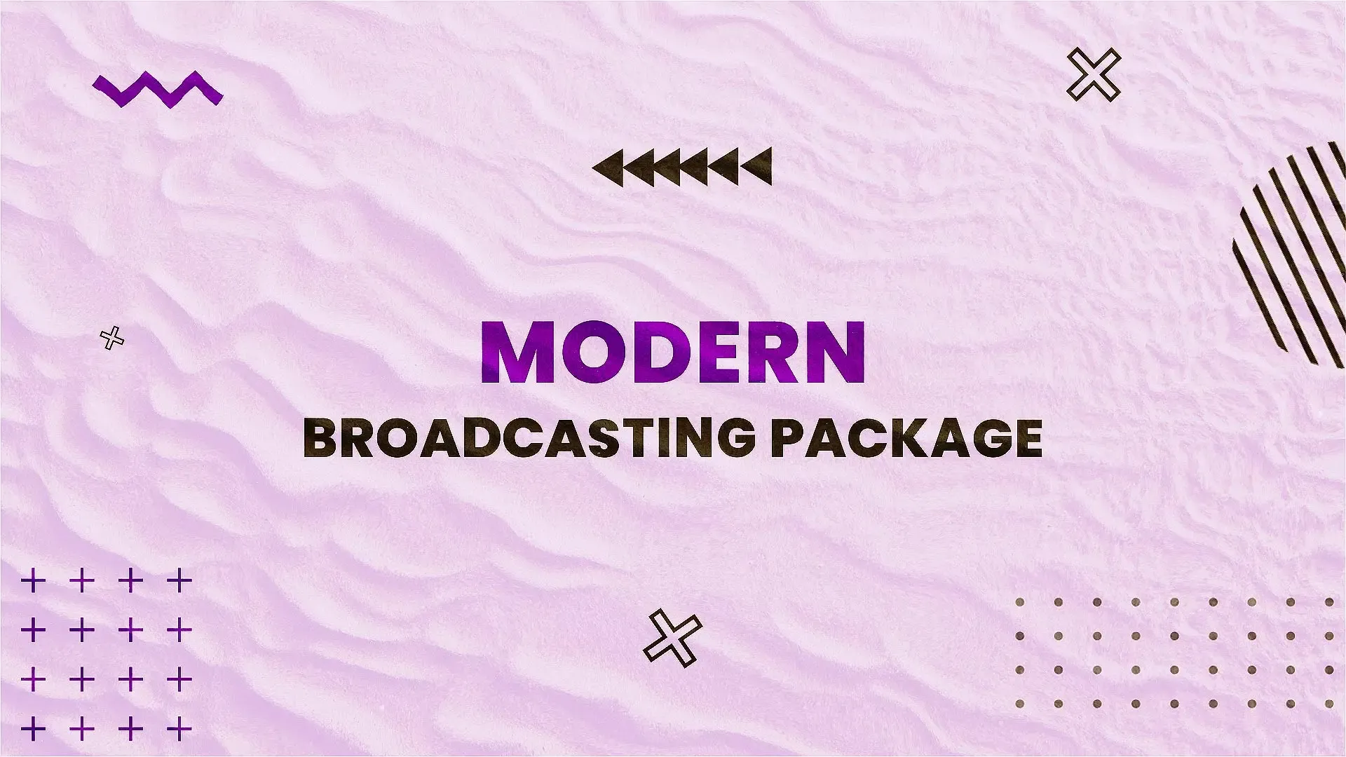 Modern and Artistic Design Broadcast Package
